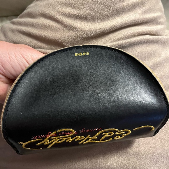 Ed Hardy Black and Gold Sunglasses Case - Picture 5 of 9